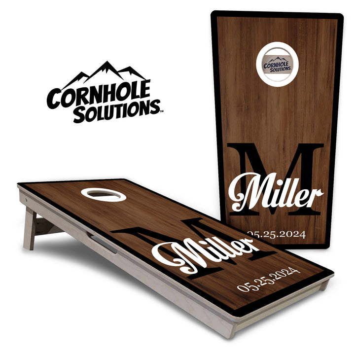 Wedding Name Letter Cornhole Boards - Professional Tournament Series