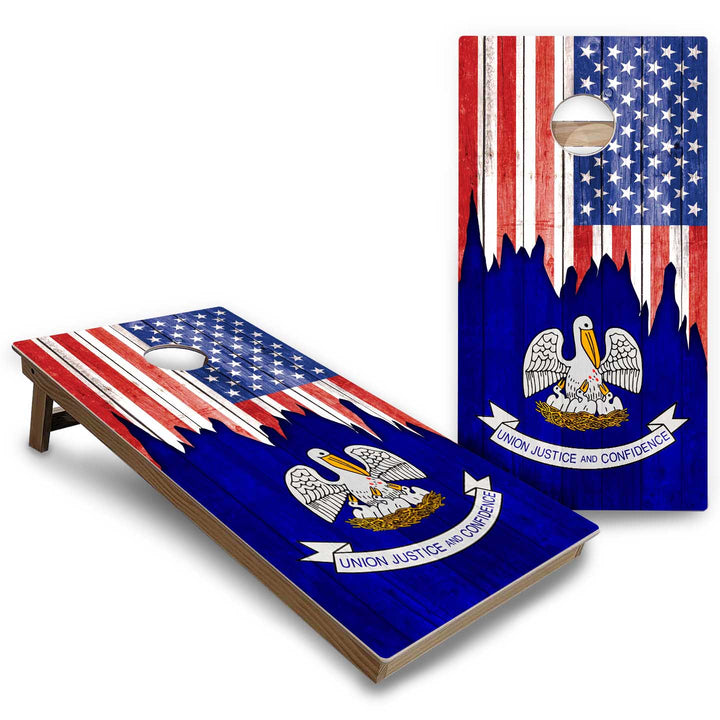 State Flags Hawaii to Maryland Cornhole Boards - Backyard Series