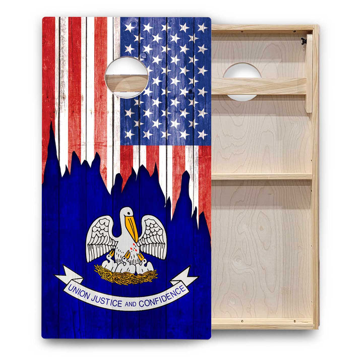 State Flags Hawaii to Maryland Cornhole Boards - Backyard Series