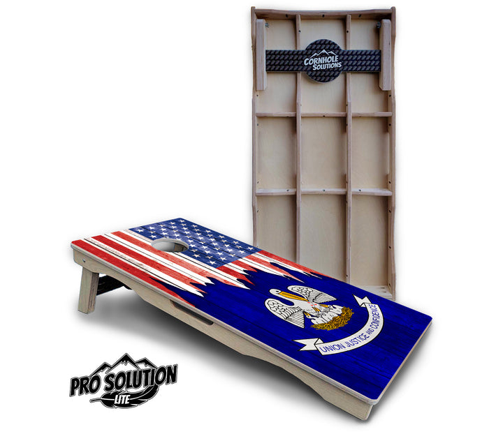 State Flag Designs Hawaii to Maryland Cornhole Boards - Pro Solution Lite Series