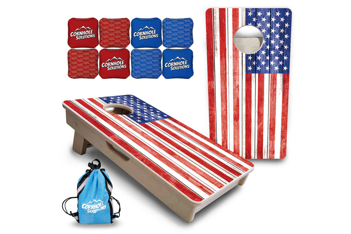 Whitewash Flag - Mini or Vacation Size Cornhole Boards
