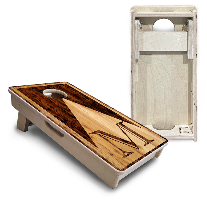 Wooden Triangle Letter - Mini or Vacation Size Cornhole Boards