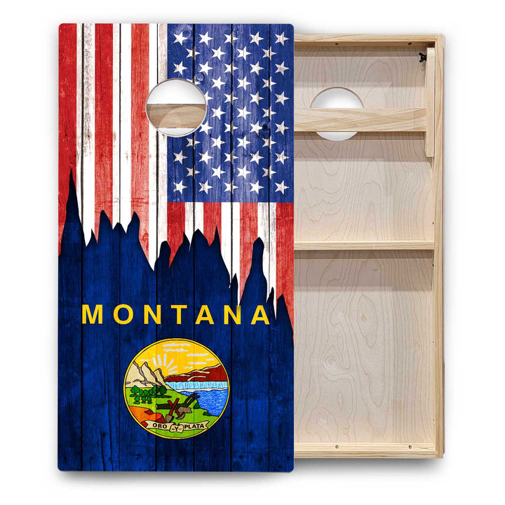 State Flags Massachusetts to New Jersey Cornhole Boards - Backyard Series