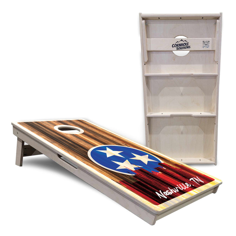 Tournament Boards - Nashville Design Options - Professional Tournament 2'x4' Regulation Cornhole Set - 3/4″ Baltic Birch + UV Direct Print + UV Clear Coat