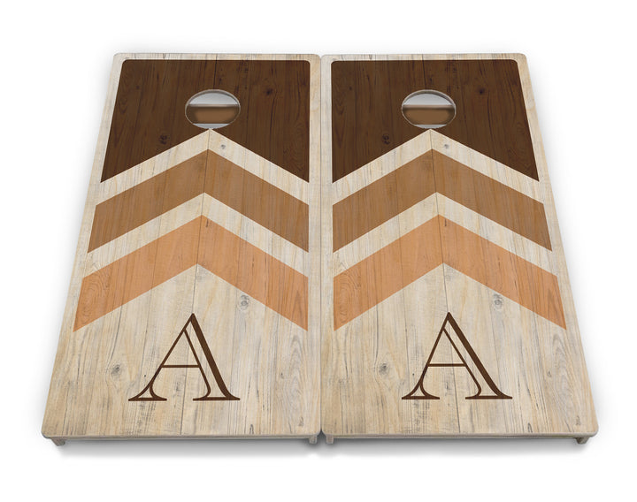 Wedding Arrows Cornhole Boards - Professional Tournament Series - Natural