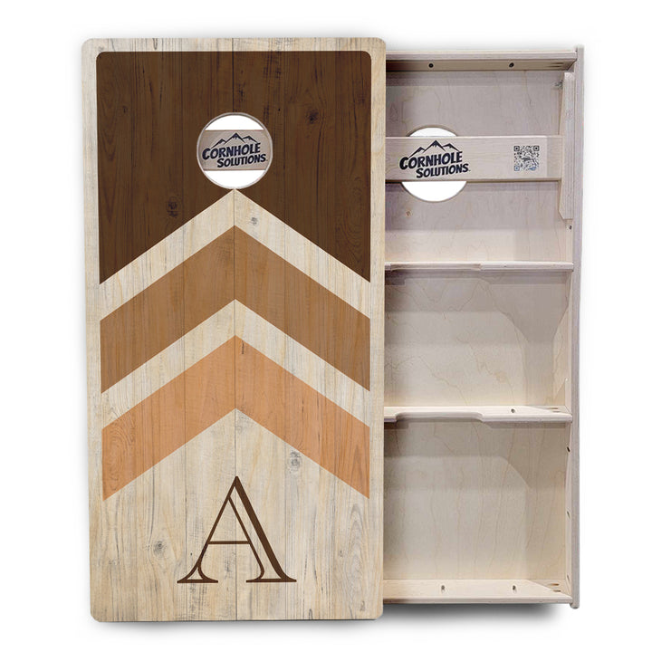 Wedding Arrows Cornhole Boards - Professional Tournament Series - Natural