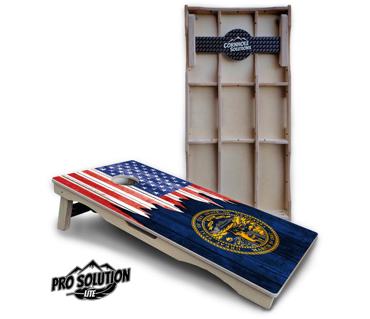 State Flag Designs Massachusetts to New Jersey Cornhole Boards - Pro Solution Lite Series