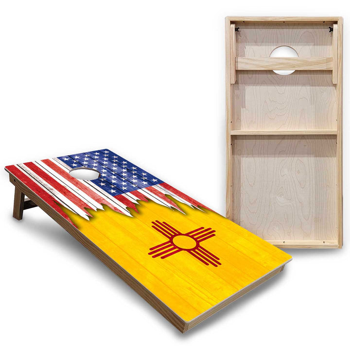 State Flags New Mexico to South Carolina Cornhole Boards - Backyard Series