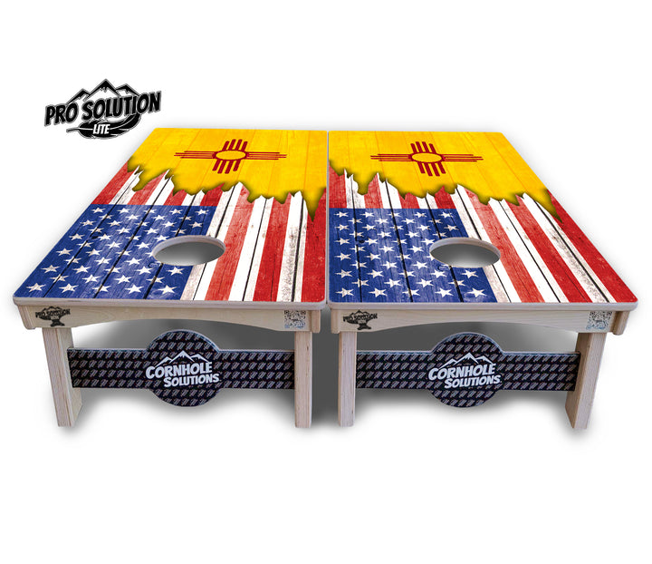 State Flag Designs New Mexico to South Carolina Cornhole Boards - Pro Solution Lite Series