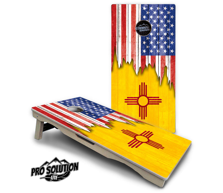 State Flag Designs New Mexico to South Carolina Cornhole Boards - Pro Solution Lite Series
