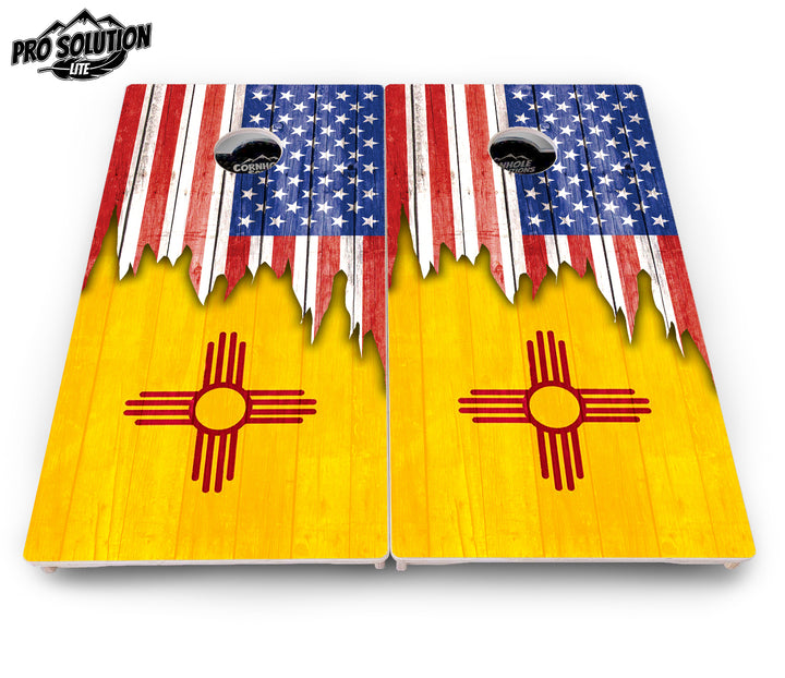 State Flag Designs New Mexico to South Carolina Cornhole Boards - Pro Solution Lite Series