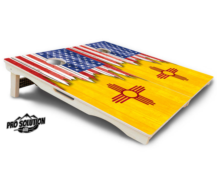 State Flag Designs New Mexico to South Carolina Cornhole Boards - Pro Solution Lite Series