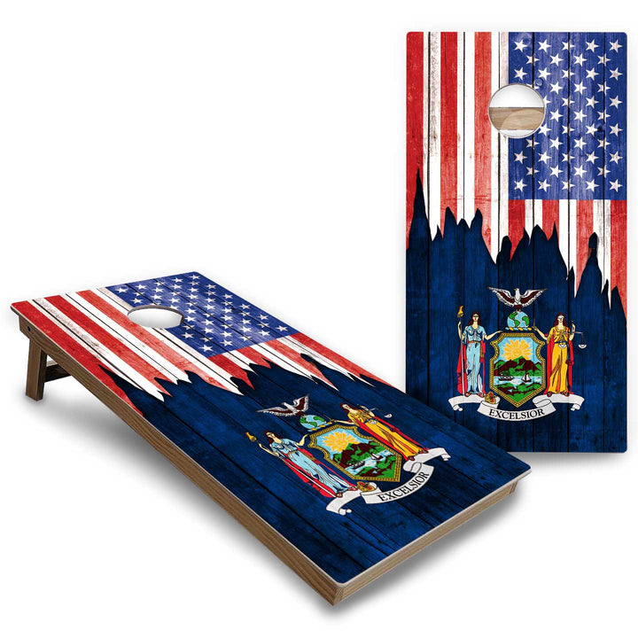 State Flags New Mexico to South Carolina Cornhole Boards - Backyard Series