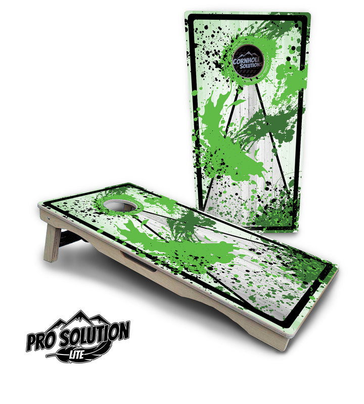Paint Splatter Cornhole Boards - Pro Solution Lite Series