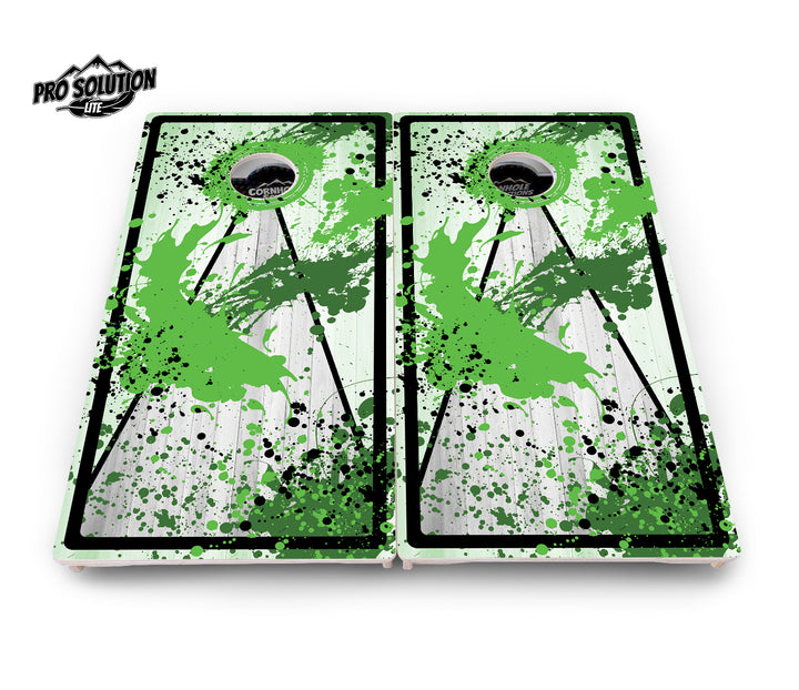 Paint Splatter Cornhole Boards - Pro Solution Lite Series