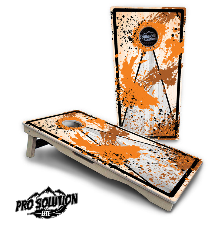 Paint Splatter Cornhole Boards - Pro Solution Lite Series