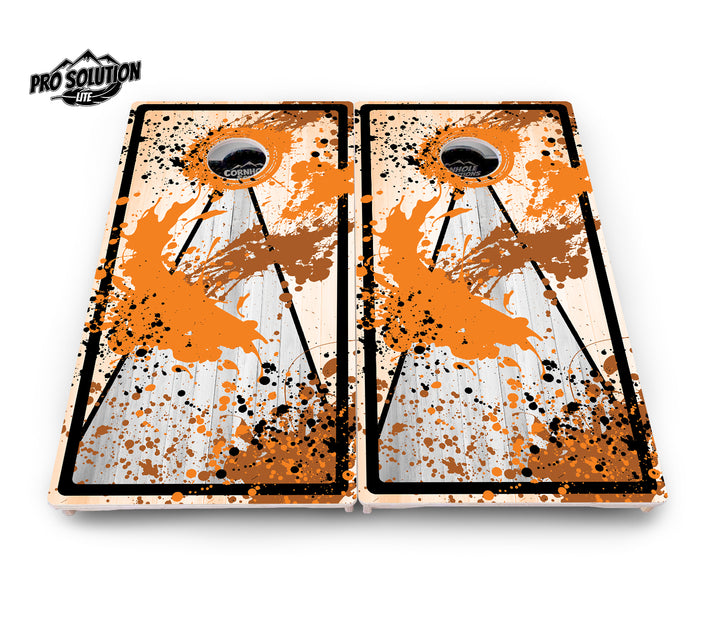 Paint Splatter Cornhole Boards - Pro Solution Lite Series