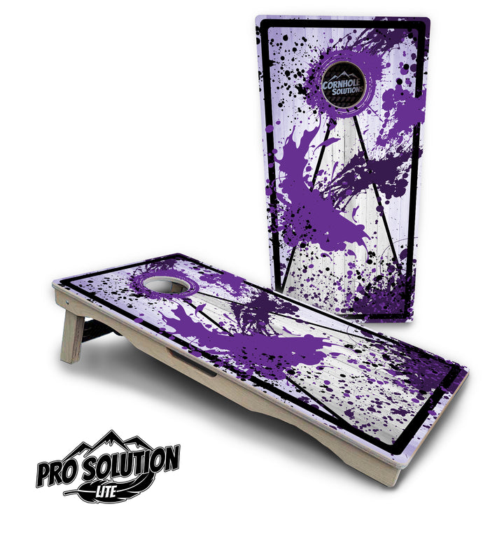 Paint Splatter Cornhole Boards - Pro Solution Lite Series