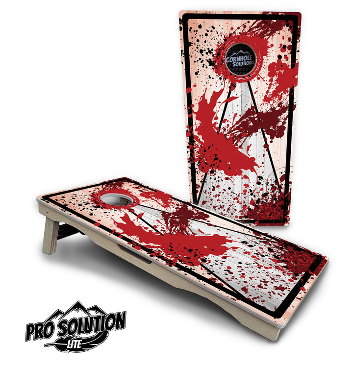 Paint Splatter Cornhole Boards - Pro Solution Lite Series
