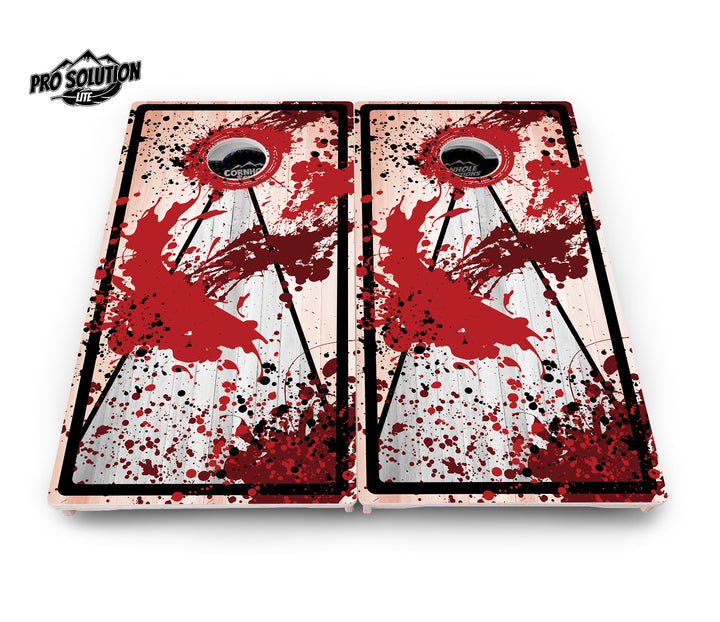 Paint Splatter Cornhole Boards - Pro Solution Lite Series