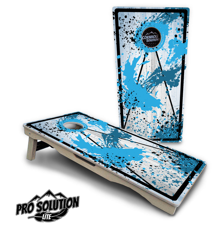 Paint Splatter Cornhole Boards - Pro Solution Lite Series