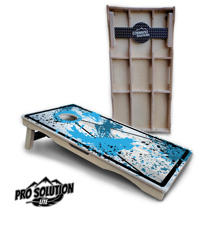 Paint Splatter Cornhole Boards - Pro Solution Lite Series