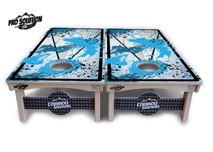 Paint Splatter Cornhole Boards - Pro Solution Lite Series