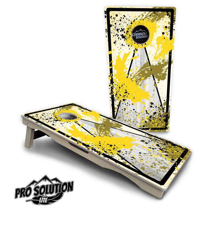 Paint Splatter Cornhole Boards - Pro Solution Lite Series