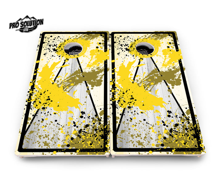 Paint Splatter Cornhole Boards - Pro Solution Lite Series