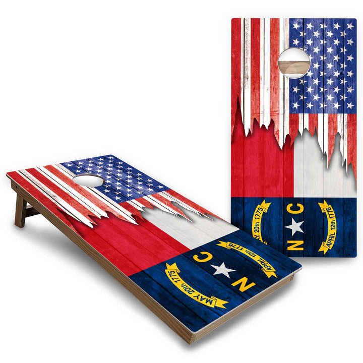 State Flags New Mexico to South Carolina Cornhole Boards - Backyard Series
