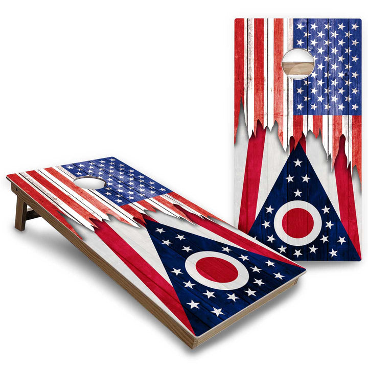 State Flags New Mexico to South Carolina Cornhole Boards - Backyard Series