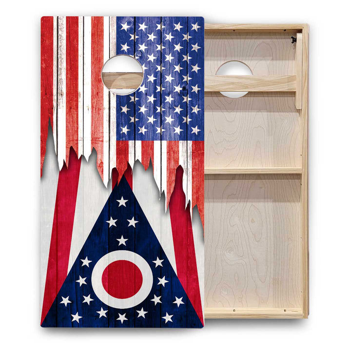 State Flags New Mexico to South Carolina Cornhole Boards - Backyard Series