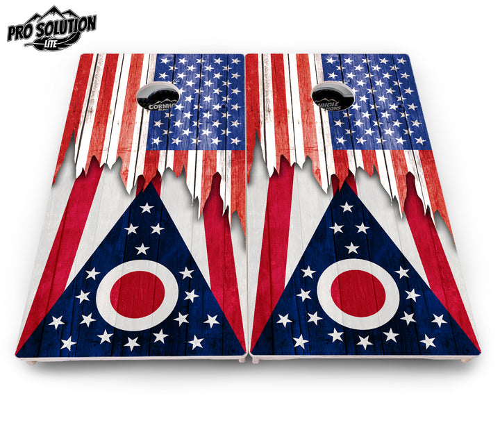 State Flag Designs New Mexico to South Carolina Cornhole Boards - Pro Solution Lite Series