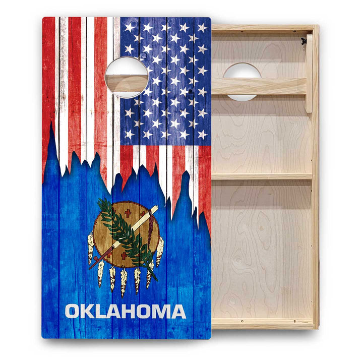 State Flags New Mexico to South Carolina Cornhole Boards - Backyard Series