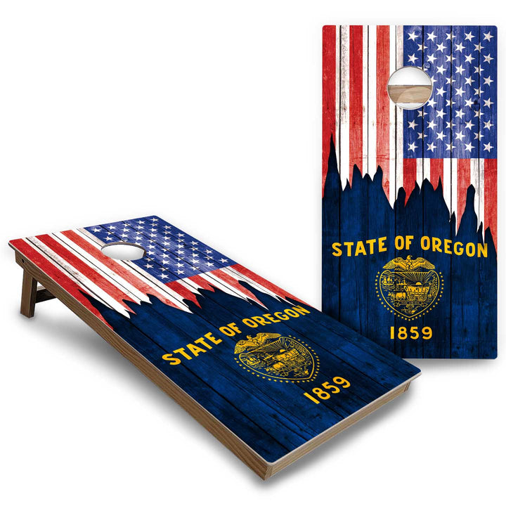 State Flags New Mexico to South Carolina Cornhole Boards - Backyard Series