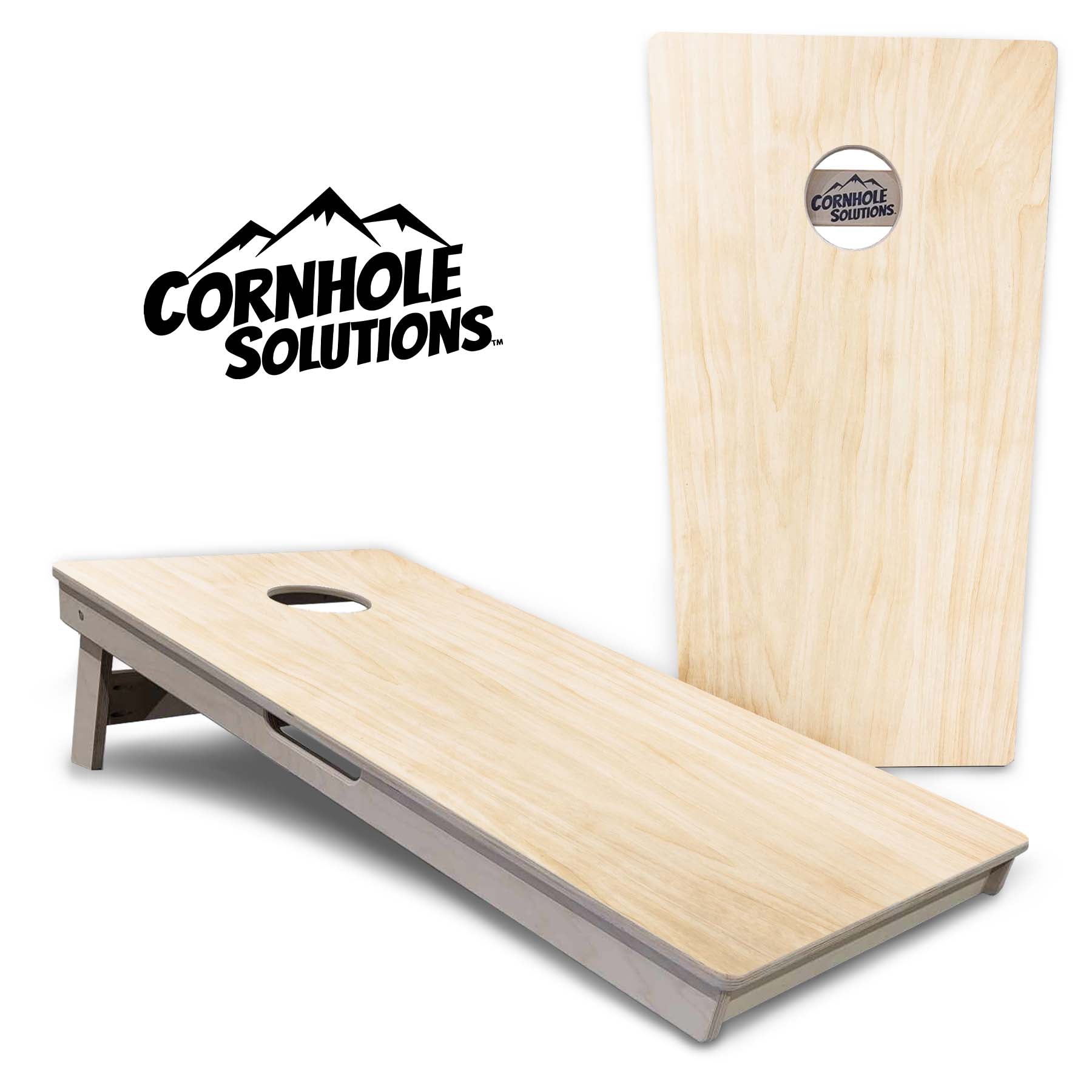 2x4 Star Burnt Wood Professional Regulation Cornhole Boards - American Cornhole Association