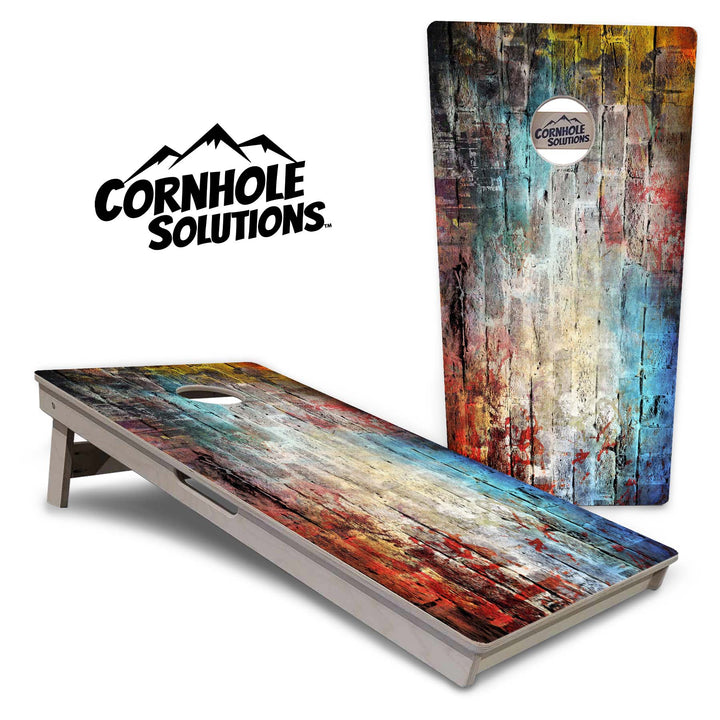 Colorful Brick Cornhole Boards - Professional Tournament Series