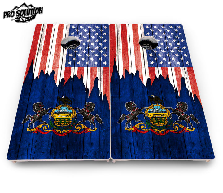 State Flag Designs New Mexico to South Carolina Cornhole Boards - Pro Solution Lite Series