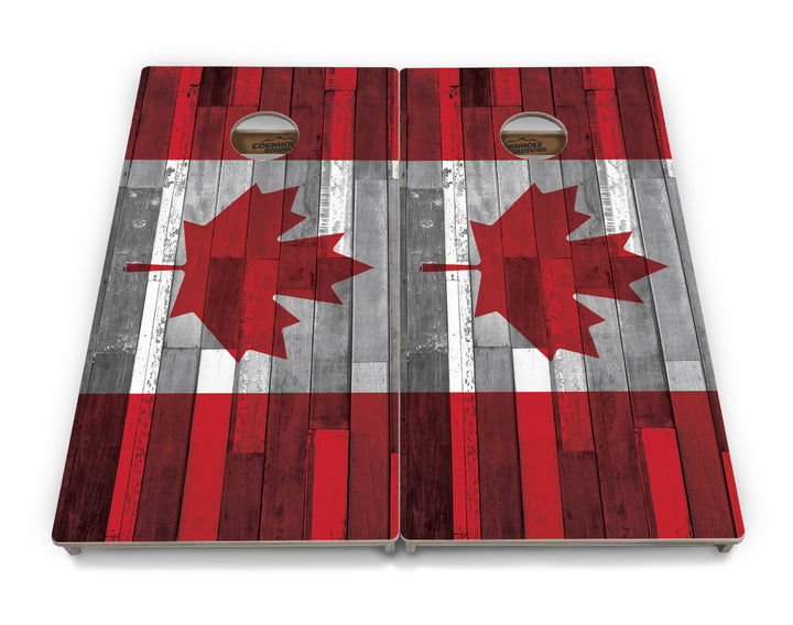 USA / Canada / Union Jack Plank Flags Cornhole Boards - Professional Tournament Series