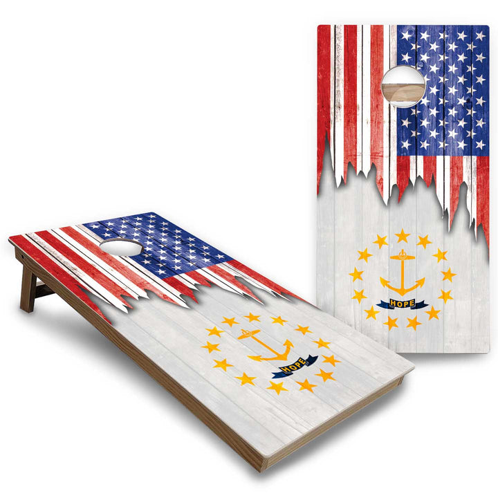 State Flags New Mexico to South Carolina Cornhole Boards - Backyard Series