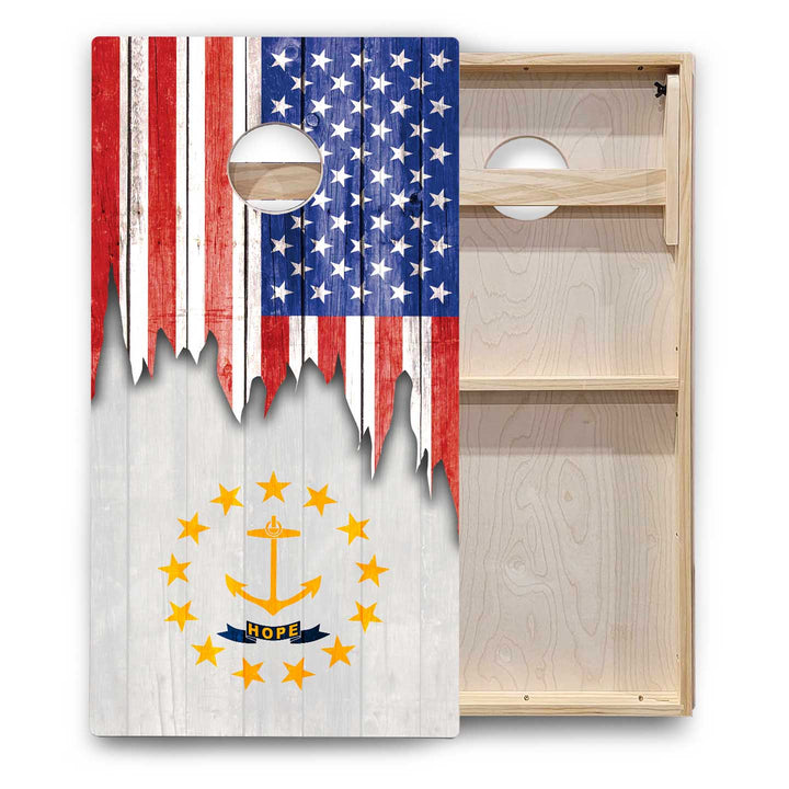 State Flags New Mexico to South Carolina Cornhole Boards - Backyard Series