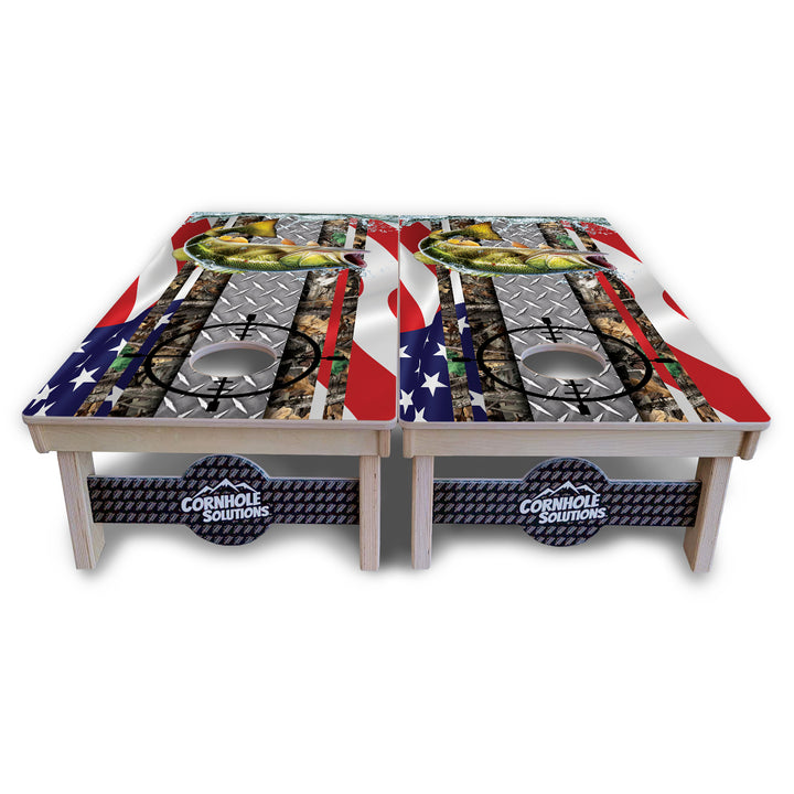 Scope Deer & Fish Cornhole Boards - Professional Tournament Series