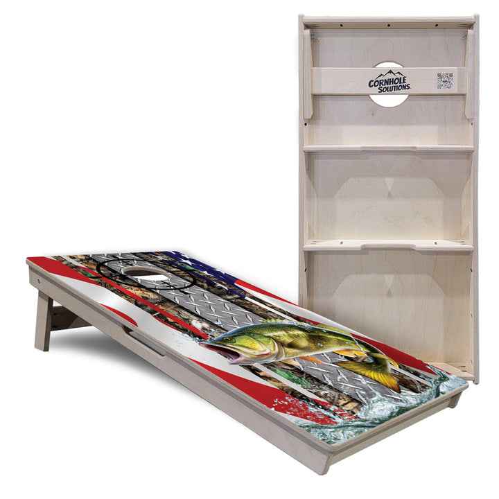 Scope Deer & Fish Cornhole Boards - Professional Tournament Series