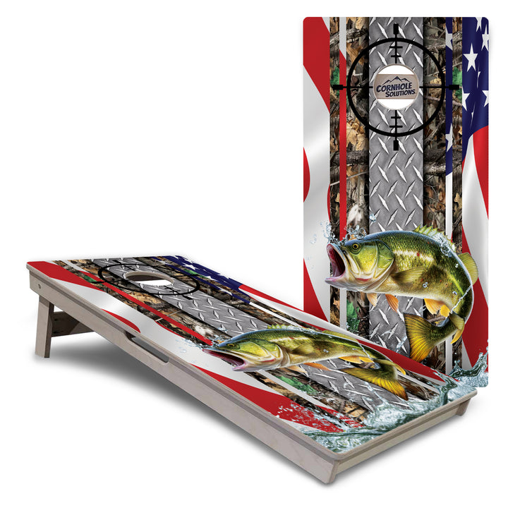 Scope Deer & Fish Cornhole Boards - Professional Tournament Series