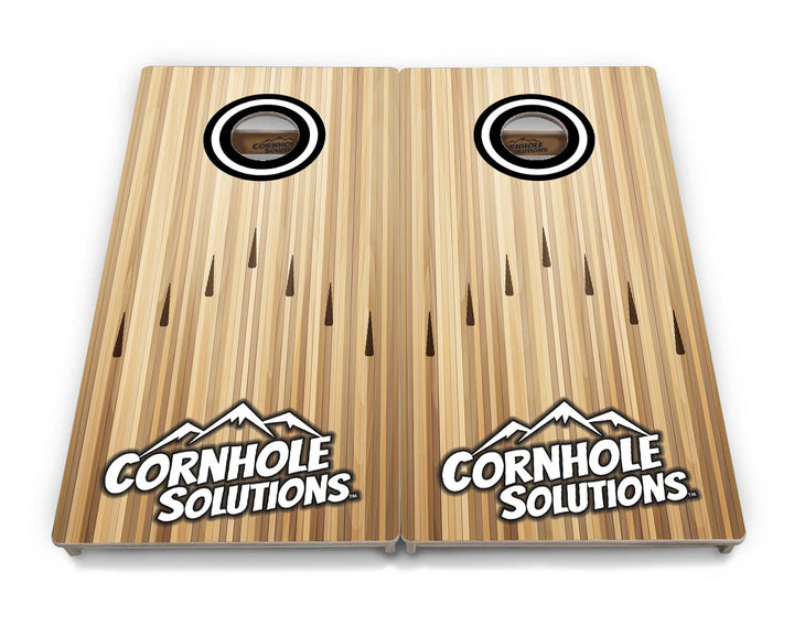 Bowling Black Logo Cornhole Boards - Professional Tournament Series