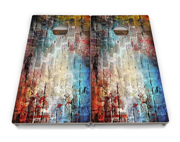 Colorful Brick Cornhole Boards - Professional Tournament Series