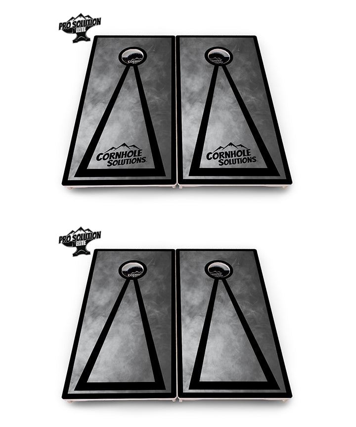 Smoke Triangle Cornhole Boards - Pro Solution Elite Series