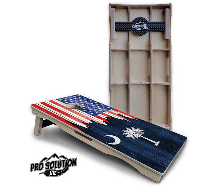 State Flag Designs New Mexico to South Carolina Cornhole Boards - Pro Solution Lite Series