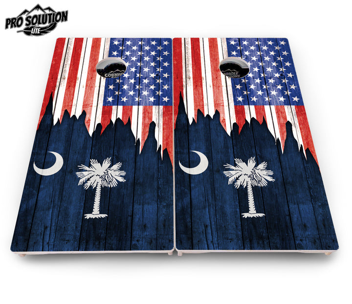 State Flag Designs New Mexico to South Carolina Cornhole Boards - Pro Solution Lite Series