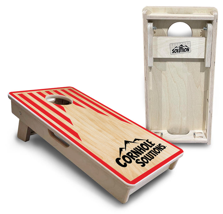 Stars & Stripes Keyhole CS Logo - Mini or Vacation Size Cornhole Boards